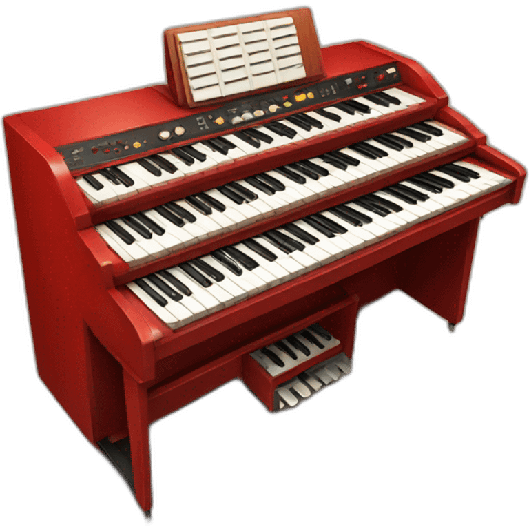 Red Vintage Farfisa Organ emoji