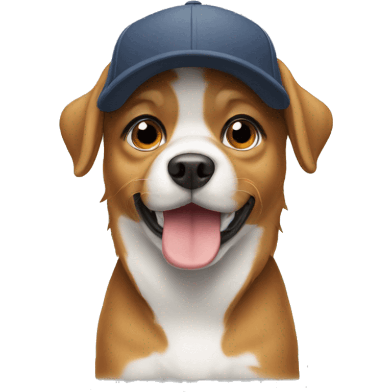 Dog with cap emoji