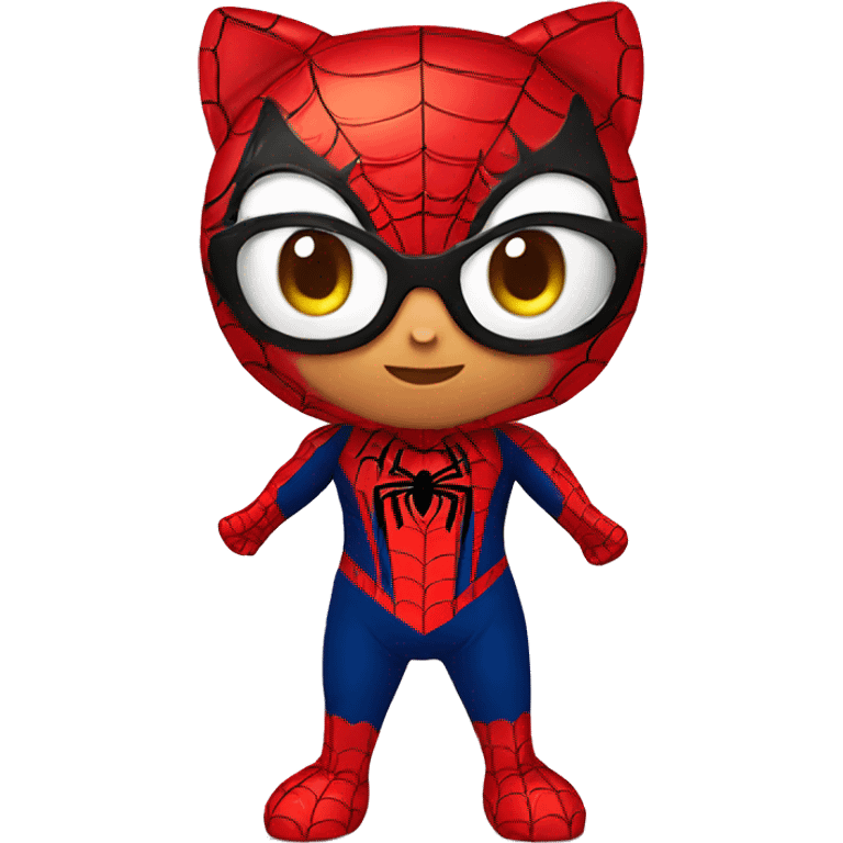 hello kitty in spider man costume  emoji