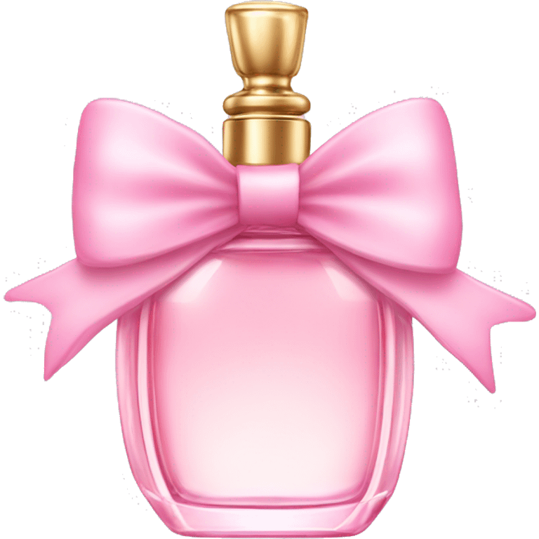 Fairy light pink perfume in bow emoji