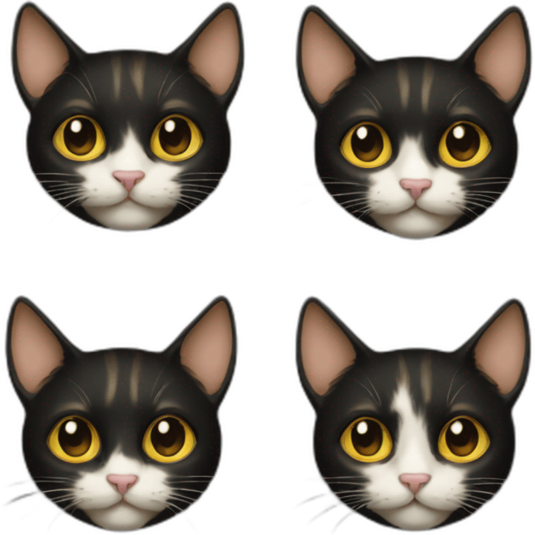 cat black gold emoji