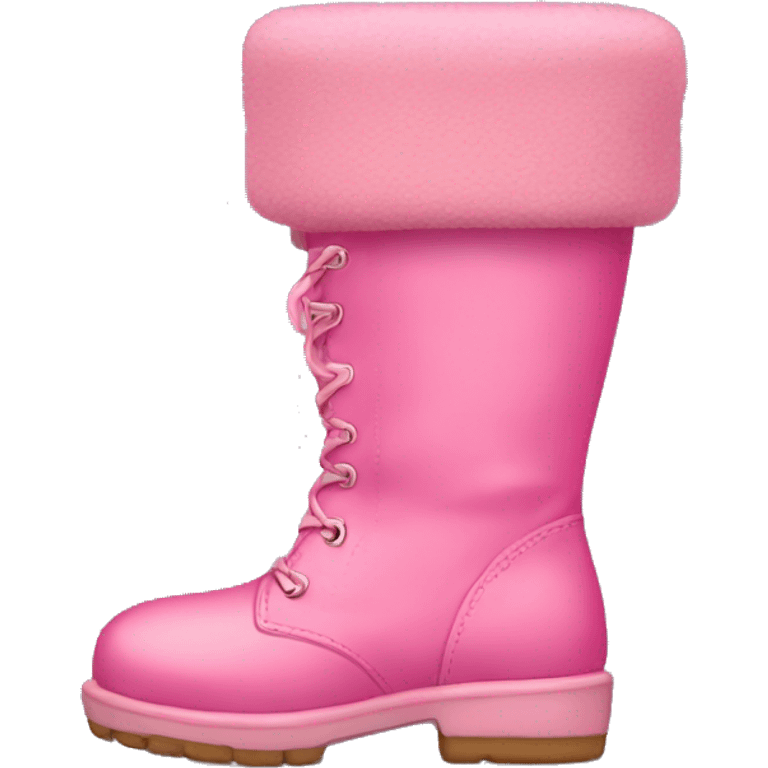 Cute pink boots emoji