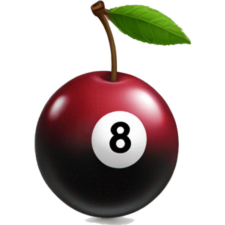 8 ball cherries emoji