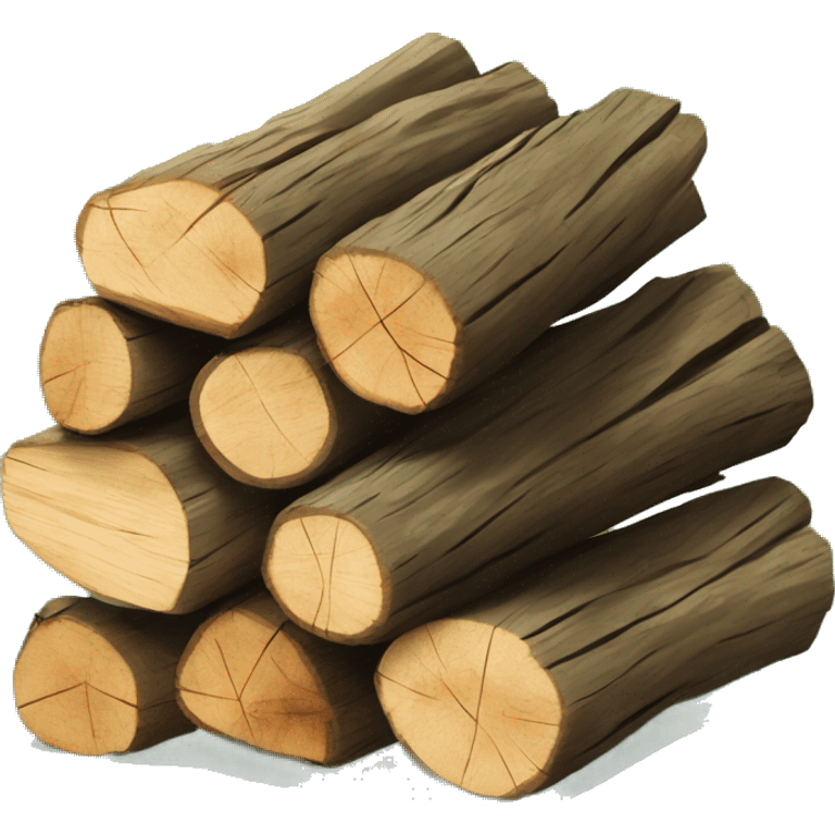 a bundle of firewood that is coloured Splunk green emoji