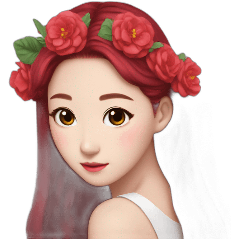 kpop-girlband-red velvet-irene- butterfly-wing- flowercrown emoji