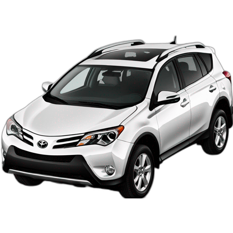 one white toyota rav4 2014 emoji