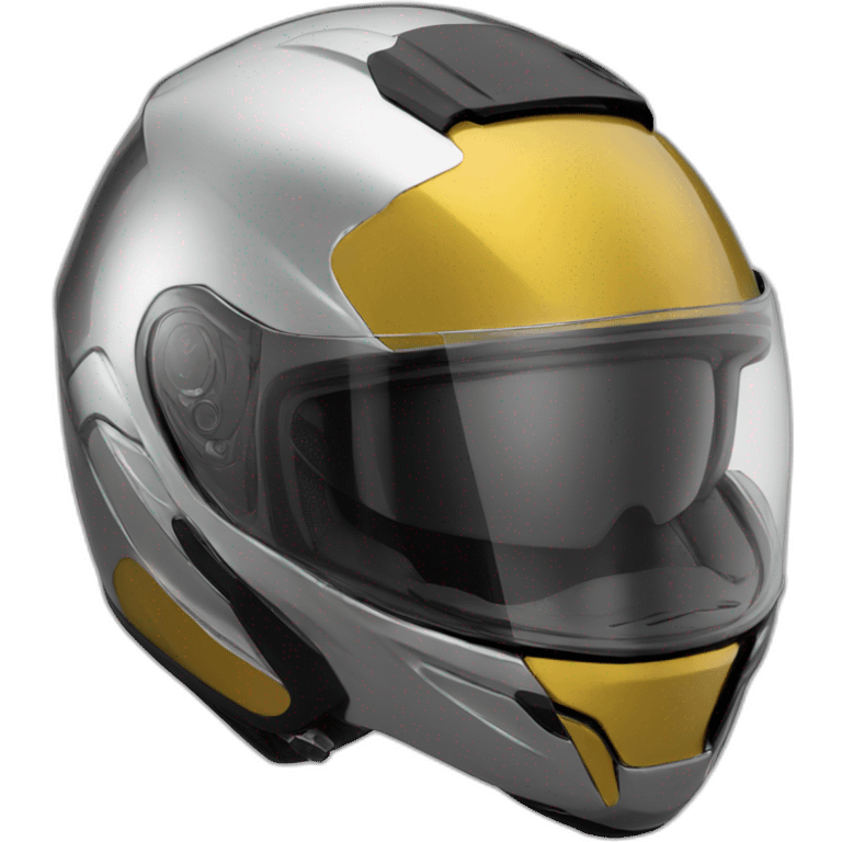 dzrk chrome motorcycle helmet emoji