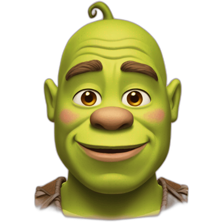 Shrek with pink skin emoji