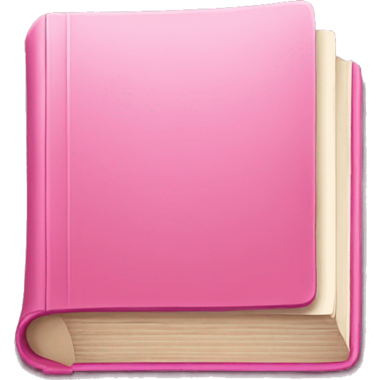 Pink book emoji