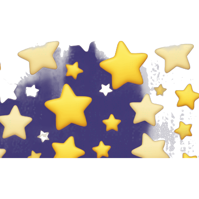 The three star emoji, but with white stars  emoji