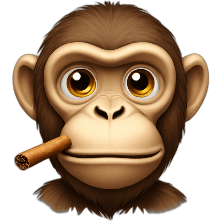 monkey with cigar  emoji