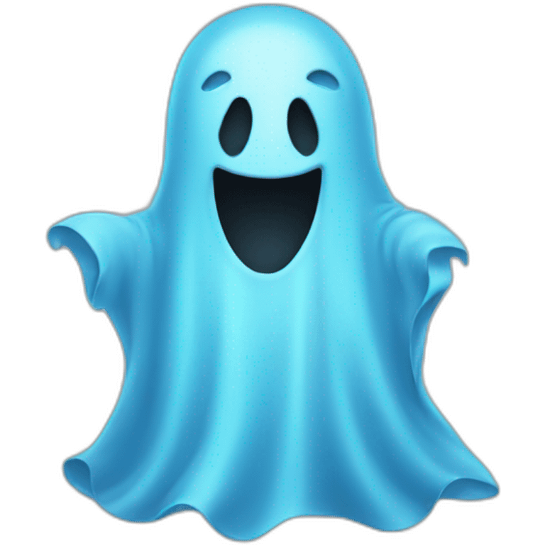 blue halloween ghost emoji