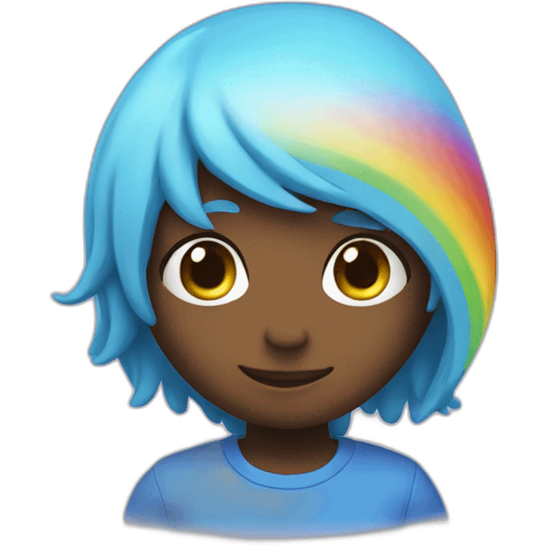 Rainbow friends blue emoji