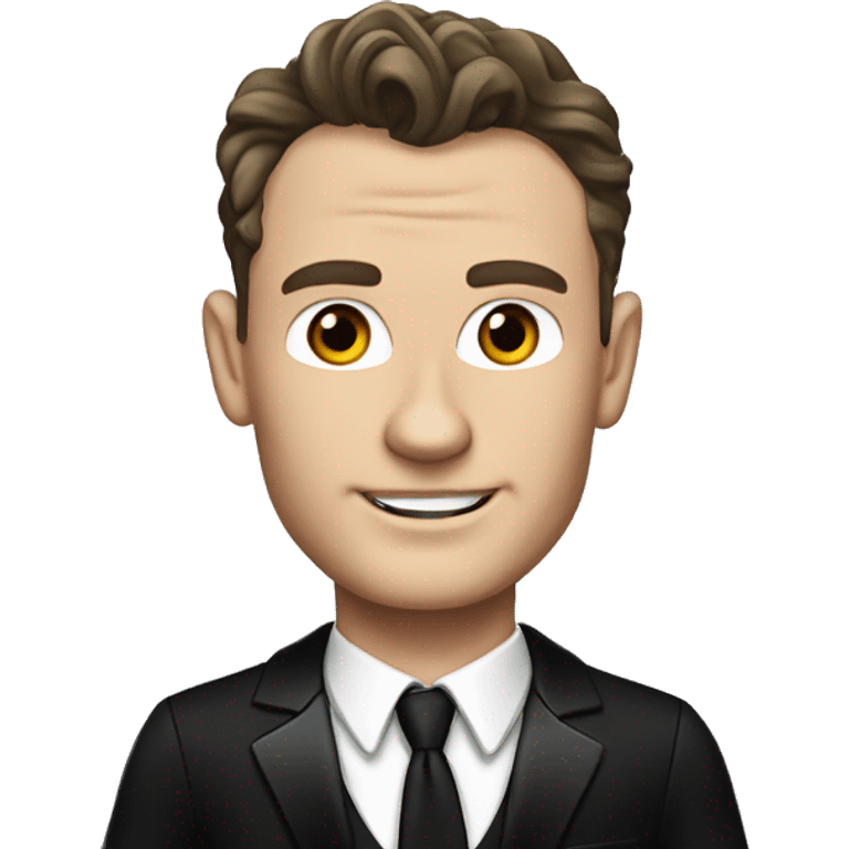 Jonathan Toews in black tuxedo emoji