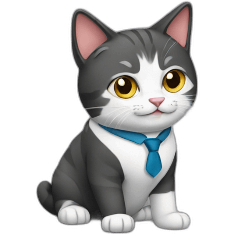 business cat emoji