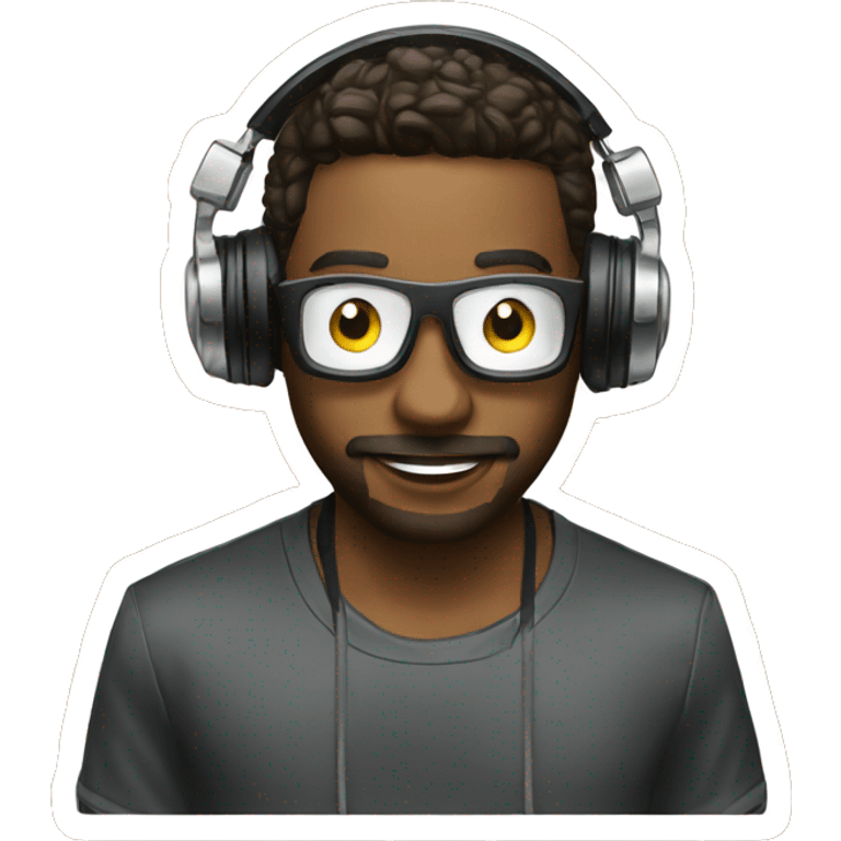 Party DJ im Club emoji