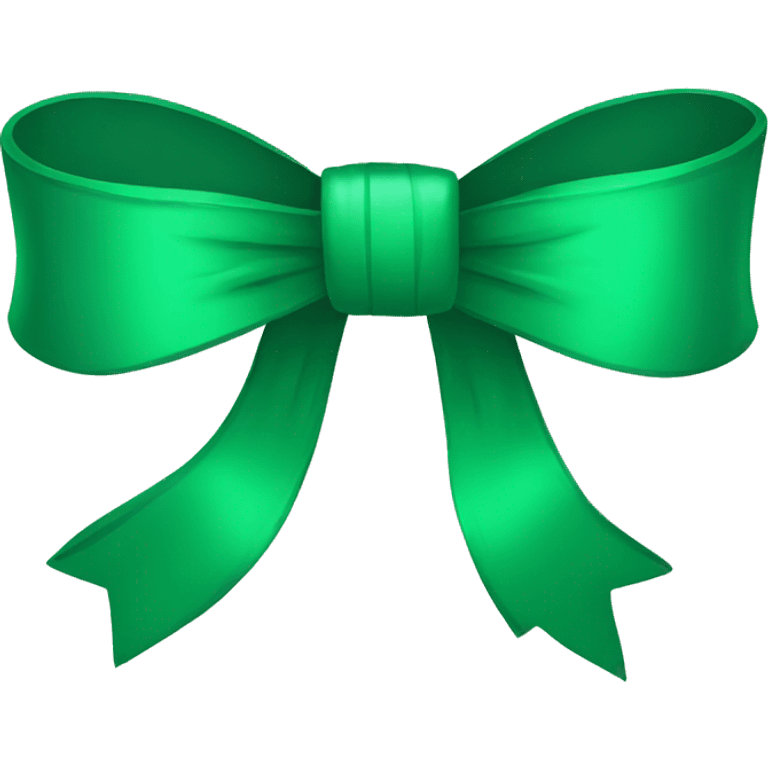 Emerald bow emoji