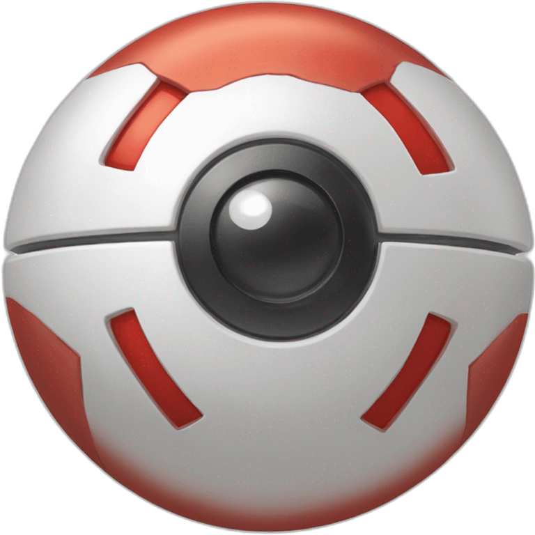 Hyper Realistic pokeball emoji