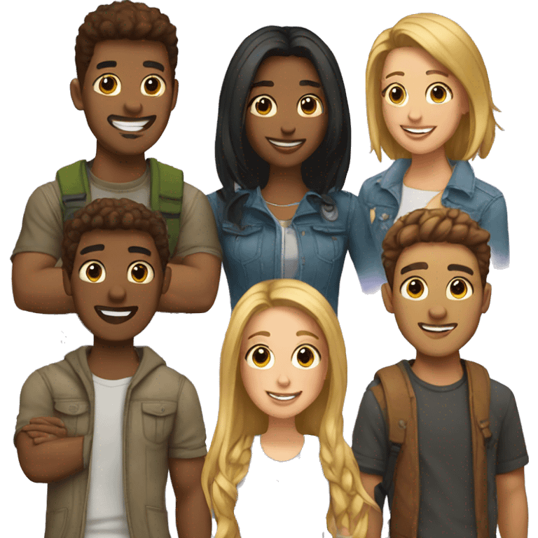 group of friends emoji