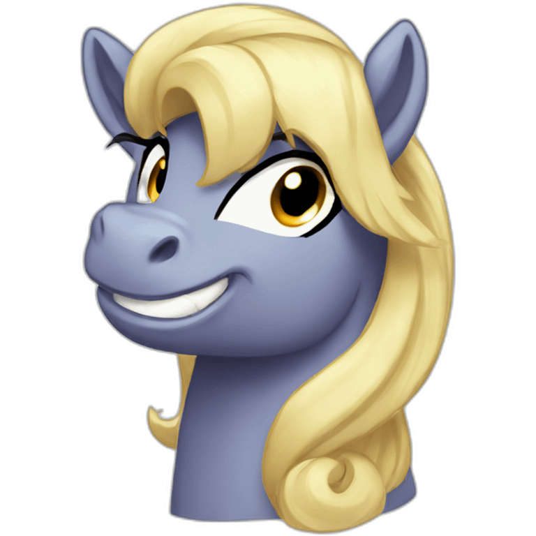 Very happy and proud pony emoji