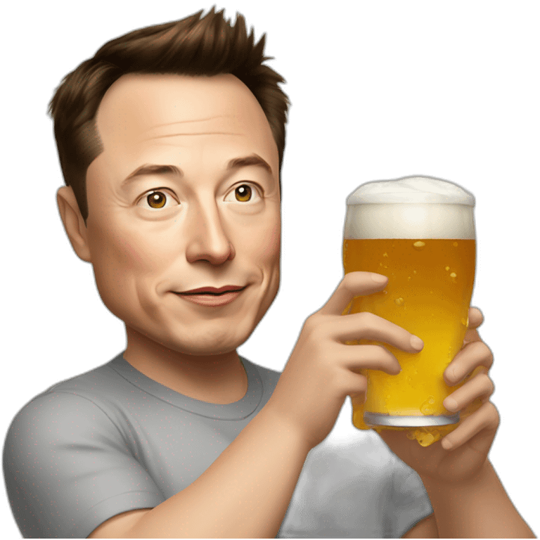 :elon-musk-drink-beer emoji