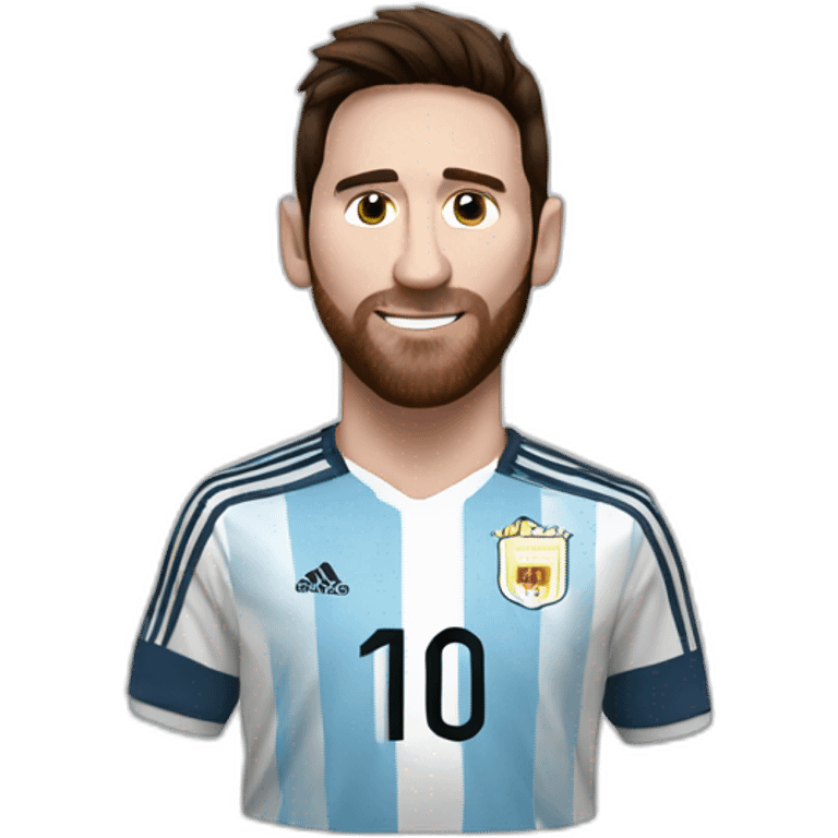 Messi Argentina with mate emoji