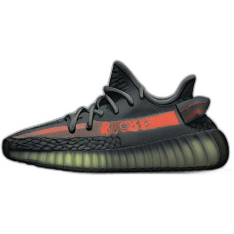 yeezy 350 carbon beluga shoe emoji