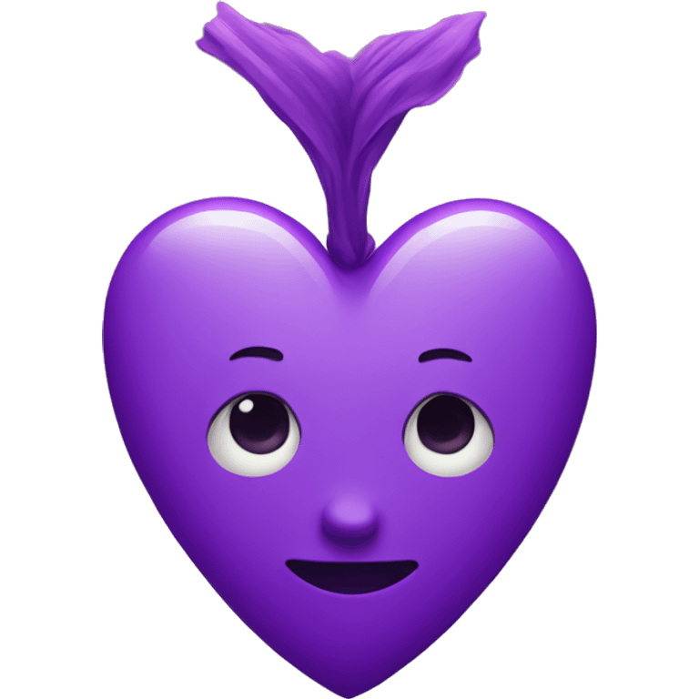 Two purple heart emoji