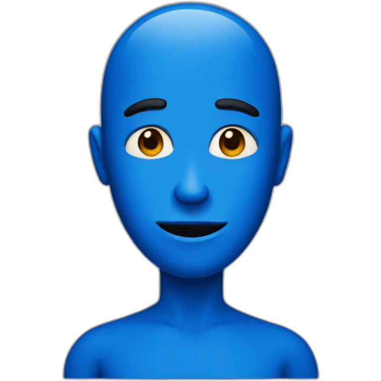 blue person emoji