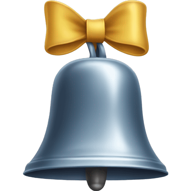 school bell with a bow emoji