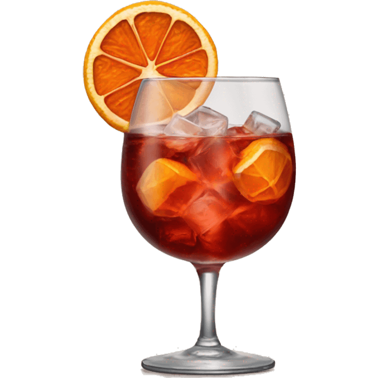 Negroni cocktail emoji