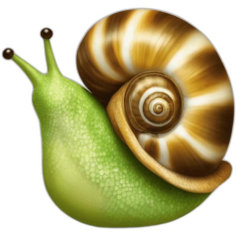 Mélange perroquet escargot et poisson emoji