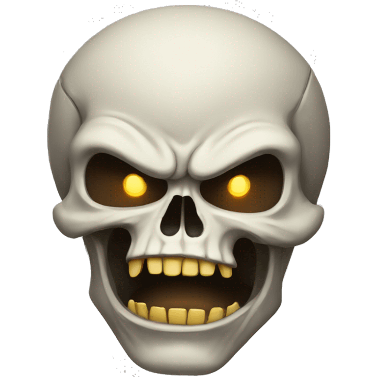 really angry skull emoji