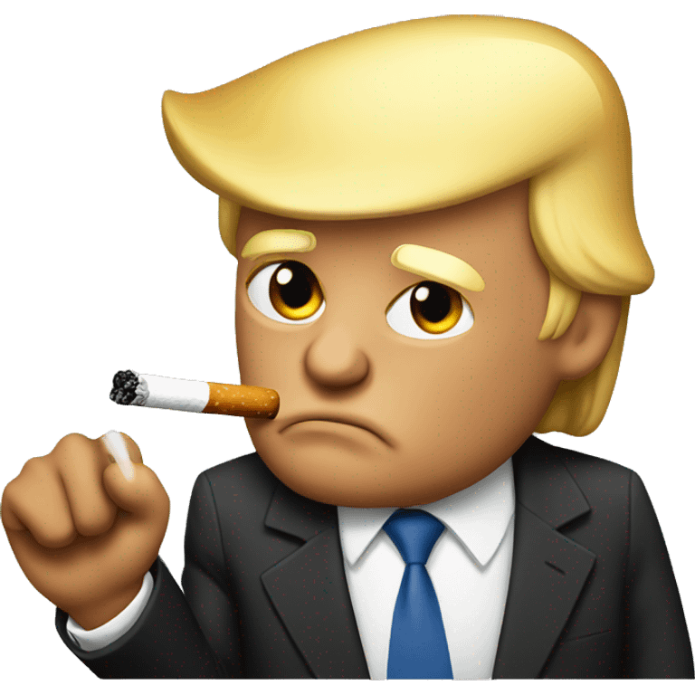 Donald Trump smoking  emoji