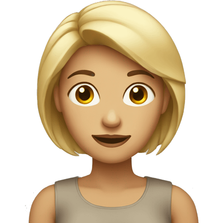 neutral emotion woman  emoji