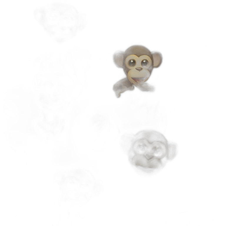 A funny beach monkey emoji