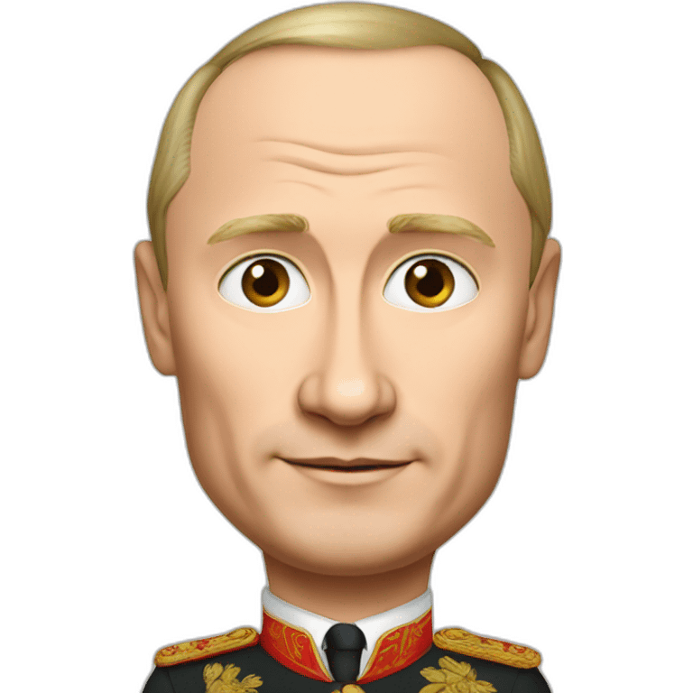 Putin in a red dress emoji