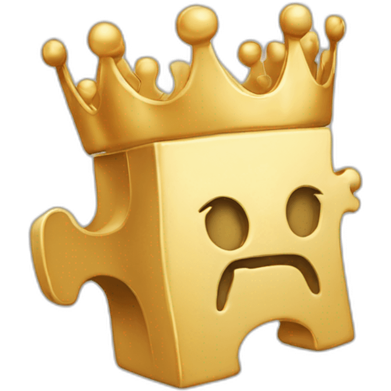 Puzzle piece crown emoji