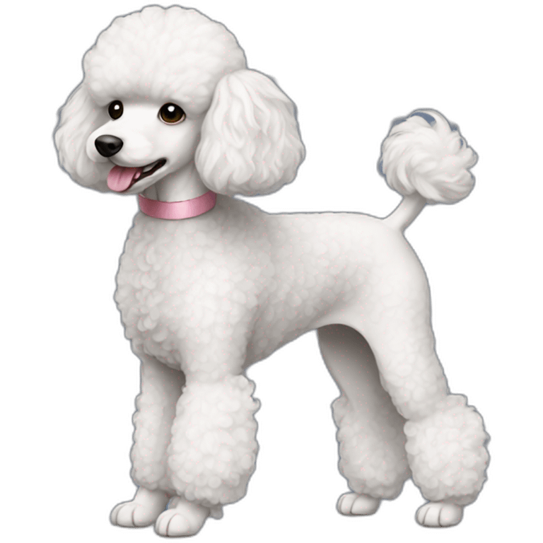 dog Miniature Poodle full body emoji