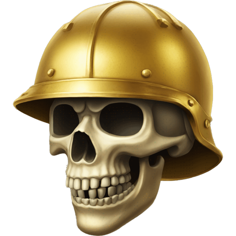 skull in golden helmet emoji