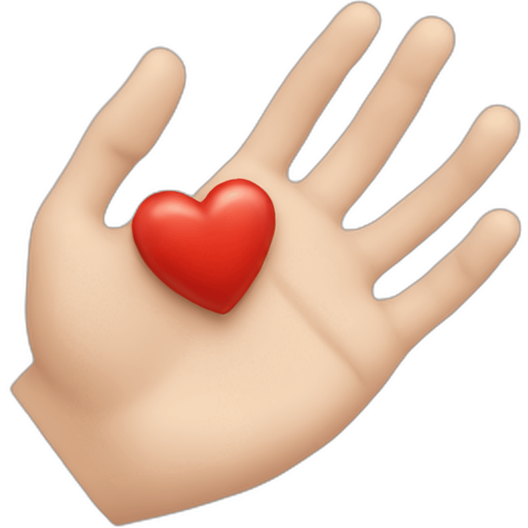 Coeur fait à la main  emoji