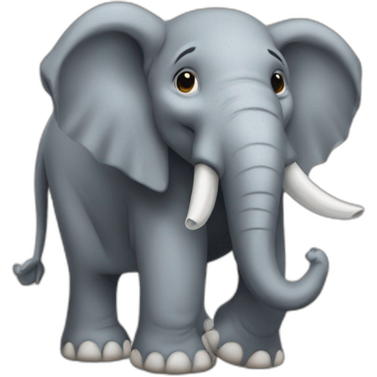 Elephant with crowm emoji