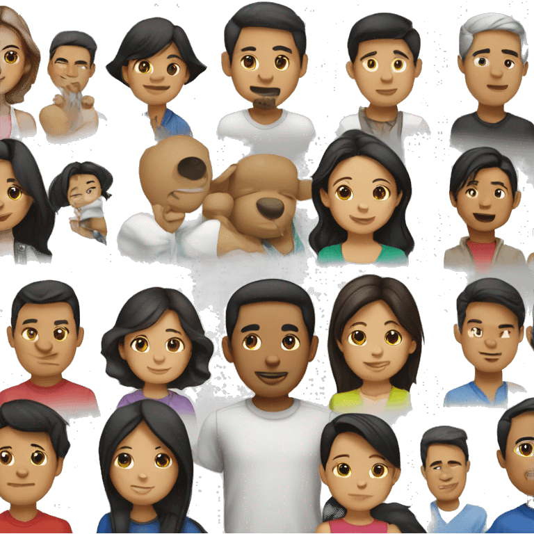 filipino group of 11 friends  emoji