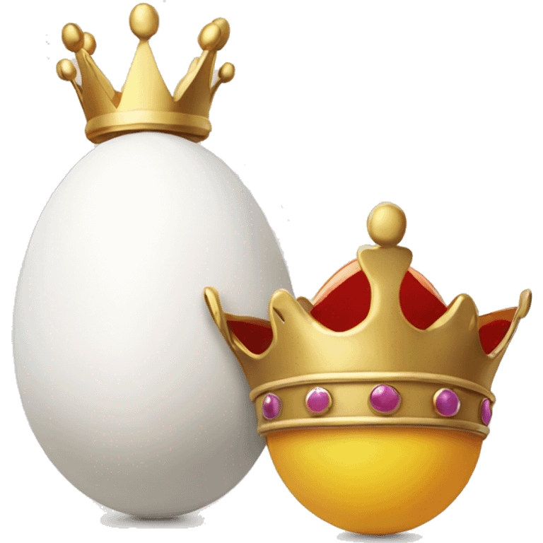 egg with crown happy emoji