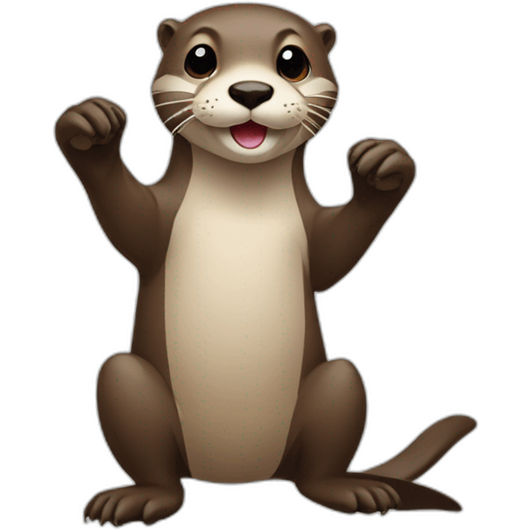 otter with post letters in paws emoji