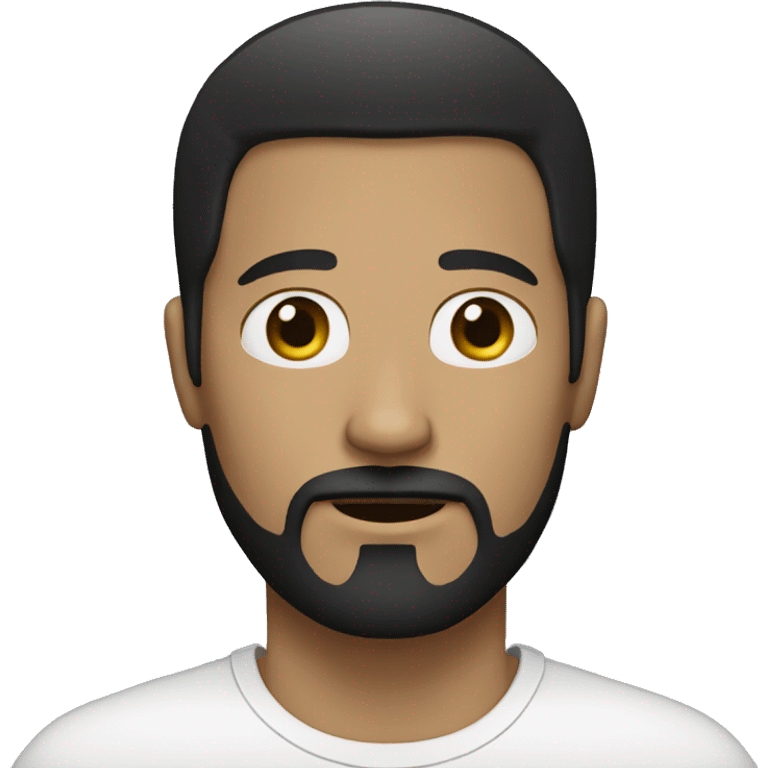 white man with black goatee emoji