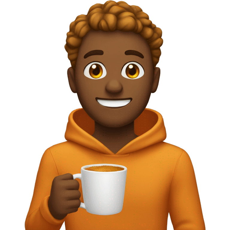 Pumpkin spice late emoji