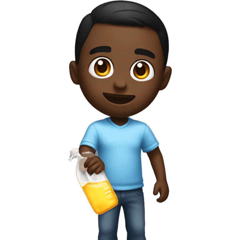 Diddy in diddy party holding baby oil emoji