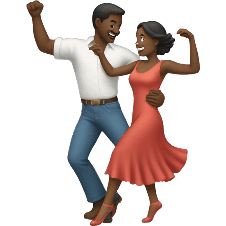 Fair colour Couple dancing  emoji