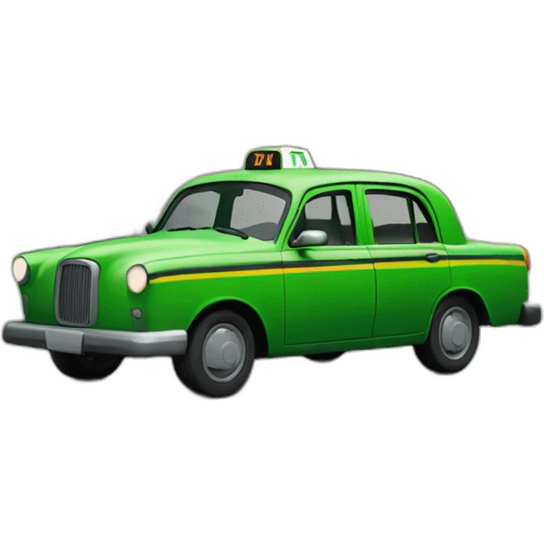 green taxi car emoji